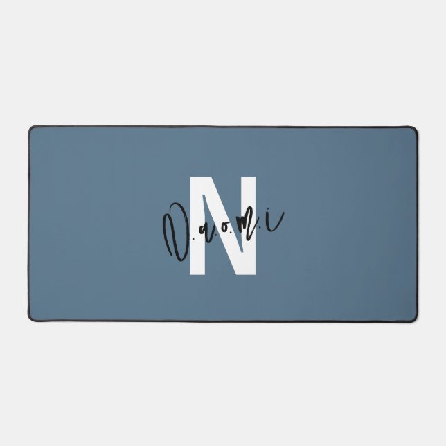 Gift for Girls – Personalized N with Name Naomi  Desk Mat (Front)