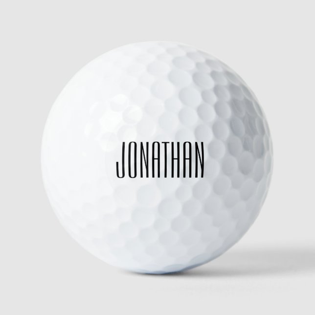 Gift for Golf Enthusiast, Personalised Balls (Front)