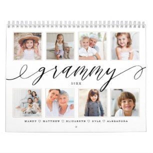 Gift for Grammy   Grandchildren Family Photos Calendar