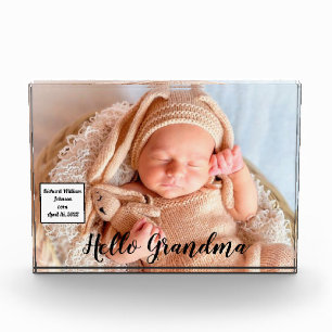 Gift for Grandma Grandchild  Photo Block