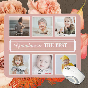 Gift For Grandma Modern Multiple Photo Mouse Pad