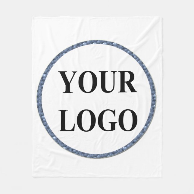 Gift For Grandma Personalised ADD YOUR LOGO Fleece Blanket (Front)