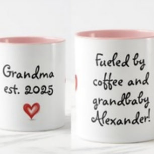 Gift For Grandma, Personalized with Name & Year   Mug