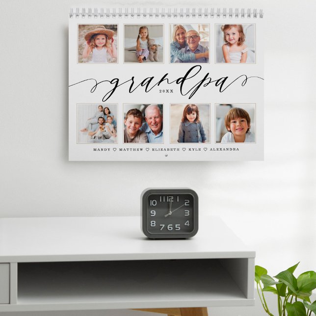 Gift for Grandpa | Grandchildren Family Photos Calendar (Gift for Grandpa | Grandchildren Family Photos Calendar)