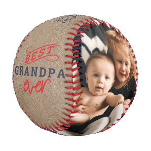 Gift For Grandpa Photo Keepsake Baseball