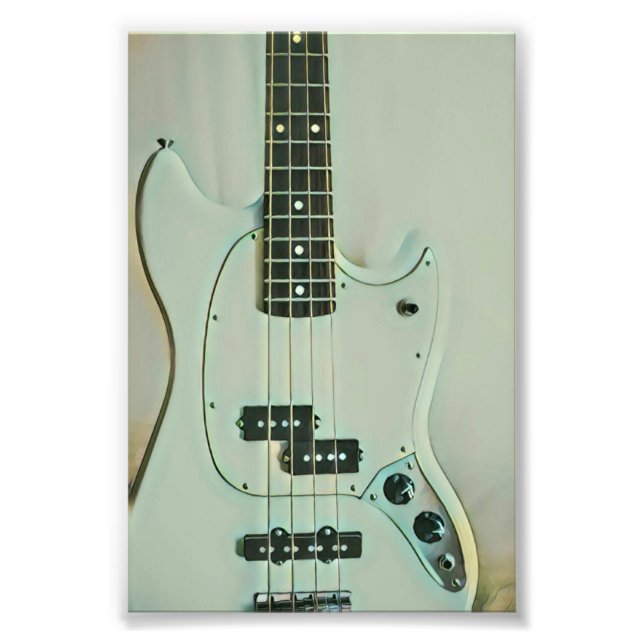Gift for guitar player photo print (Front)