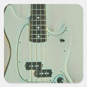 Gift for guitar player square sticker