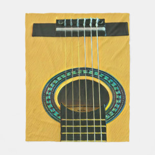 Gift for guitarist boyfriend fleece blanket