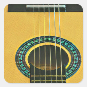 Gift for guitarist boyfriend square sticker