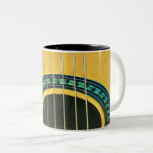 Gift for guitarist boyfriend Two-Tone coffee mug