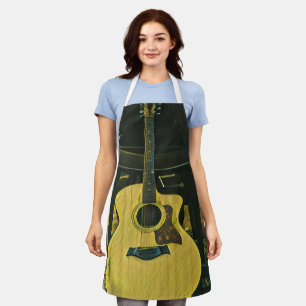 Gift for guitarist friend apron