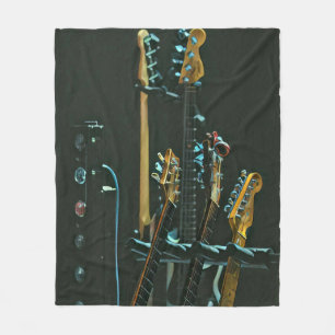 Gift for guitarist friend fleece blanket