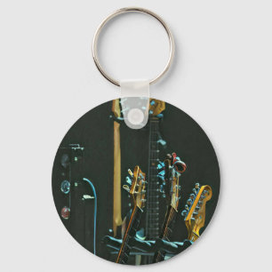 Gift for guitarist friend key ring