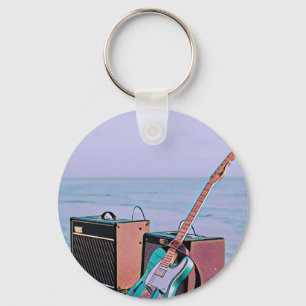 Gift for guitarist friend key ring