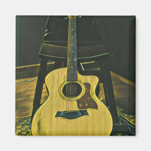 Gift for guitarist friend magnet