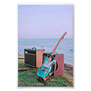 Gift for guitarist friend photo print