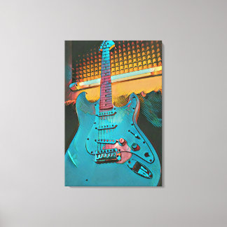 Gift for guitarist husband canvas print