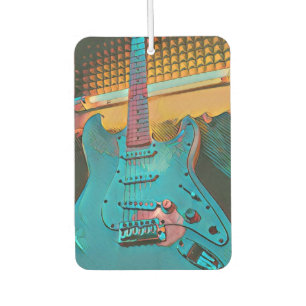 Gift for guitarist husband car air freshener