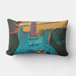 Gift for guitarist husband lumbar cushion