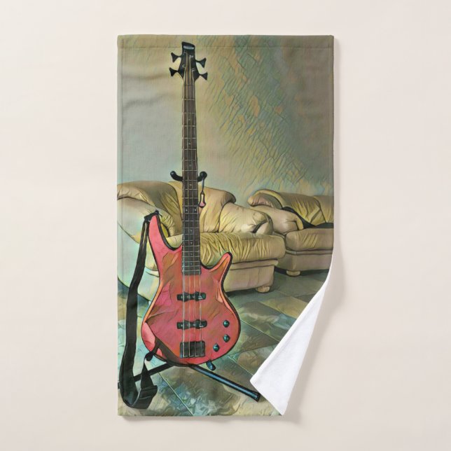 Gift for guitarists hand towel (Hand Towel)