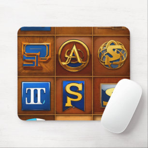 Gift For Haroon Modern 3D Photo Grid Mouse Pad