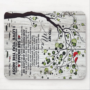 Gift For Husband To My Husband Lovely Letter Mouse Pad