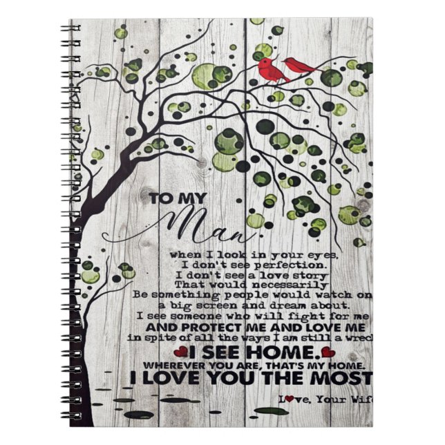 Gift For Husband | To My Husband Lovely Letter Notebook (Front)