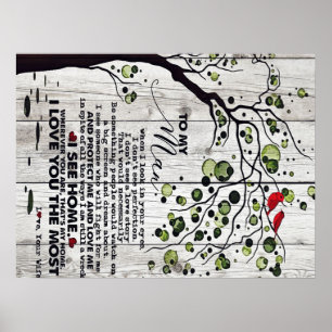 Gift For Husband   To My Husband Lovely Letter Poster