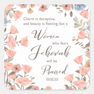 Gift for JW Elders Wife Notebook Square Sticker