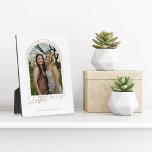 Gift for Little Sister Elegant Arch Photo Keepsake Plaque<br><div class="desc">A special, memorable, and beautiful photo gift for your little sister. The design features a single photo layout in a modern arch design with faux rose gold concentric circle frame to display your own special sister photo. "Little Sister" is designed in a stylish and elegant faux rose gold typography. Customise...</div>