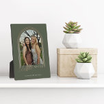 Gift for Little Sister Elegant Arch Photo Keepsake Plaque<br><div class="desc">A special, memorable, and beautiful photo gift for your little sister. The design features a single photo layout in a modern arch design with faux rose gold concentric circle frame to display your own special sister photo. "Little Sister" is designed in a stylish and elegant faux rose gold typography. Customise...</div>