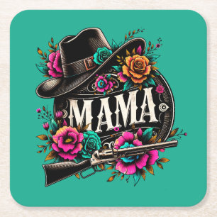 Gift for mama; mom; mum; mother; mothers day; square paper coaster