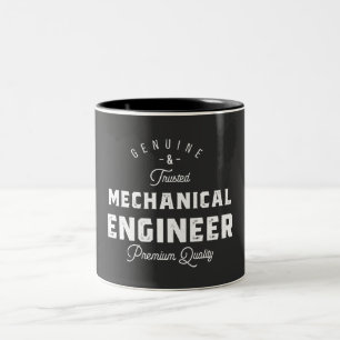 Gift for Mechanical Engineer Two-Tone Coffee Mug