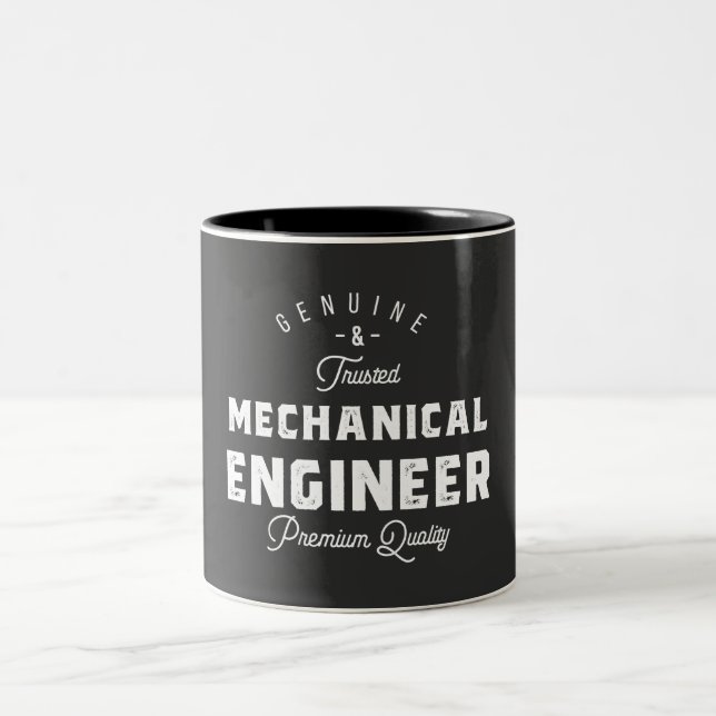 Gift for Mechanical Engineer Two-Tone Coffee Mug (Center)