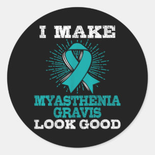 Gift For Mg Patients Myasthenia Gravis Awareness Classic Round Sticker