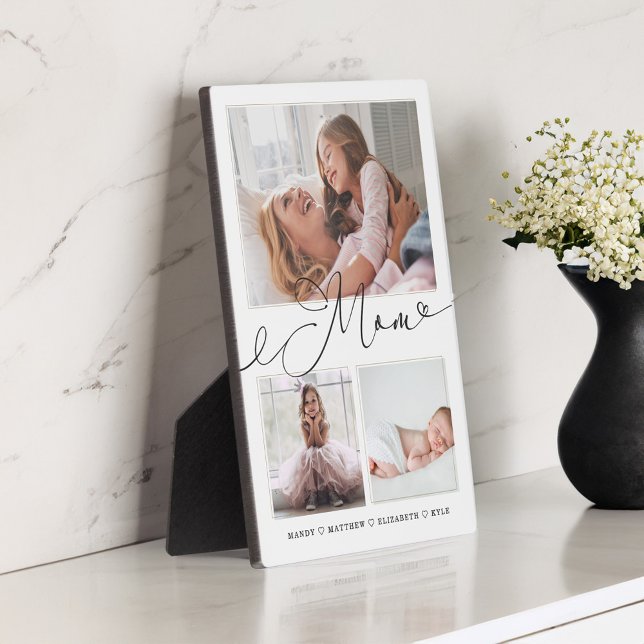 Gift for Mom | Family Memories 3 Photo Collage Plaque (Gift for Mom | Family Memories 3 Photo Collage Plaque)