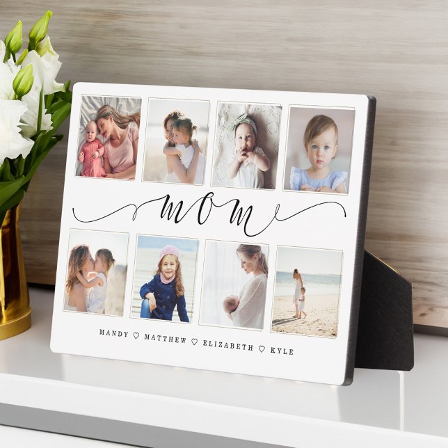 Gift for Mom | Family Photo Keepsake Collage Plaque (Gift for Mom | Family Photo Keepsake Collage Plaque)