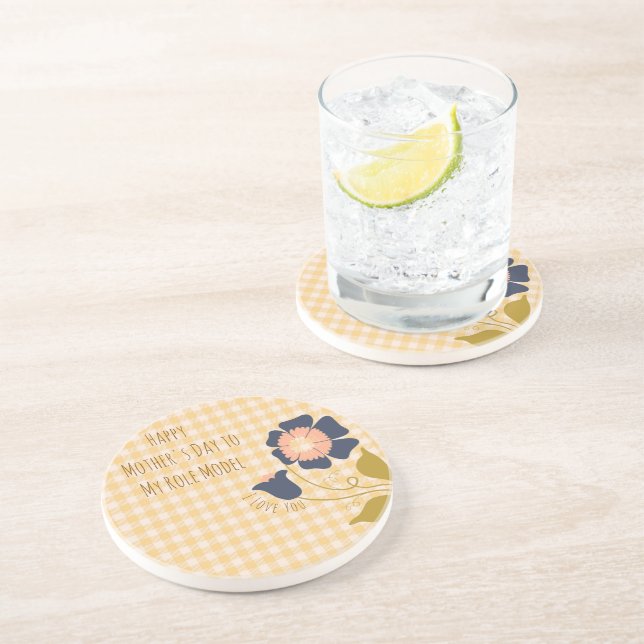 Gift For Mom,Happy Mother's Day to My Role Model Coaster (Side)