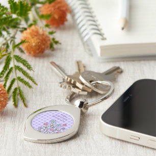 Gift for Mom, Mom Love With No Days Off,Modern Key Ring