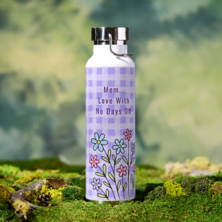 Gift for Mom, Mom Love With No Days Off,Modern Water Bottle