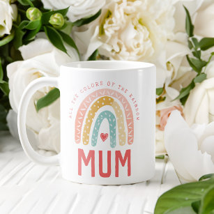 Gift For Mum   All The Colors of The Rainbow Coffee Mug