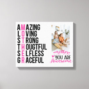 Gift For Mum Awesome Mum Mother's Day Gift Canvas Print