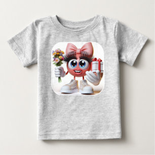  Gift for Mum, Emoji, by Natasha Us   Baby T-Shirt