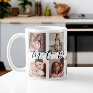 Gift for Mum   Family Photo Keepsake Collage Coffee Mug