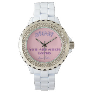 Gift For Mum Simple Elegant Script Chic Sporty  Watch