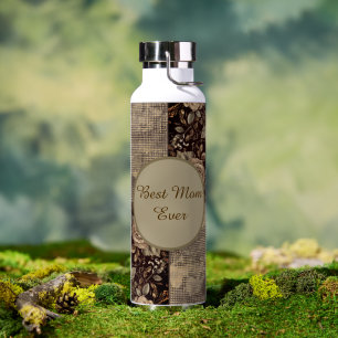 Gift For Mum, Vintage,Best Mum Ever,Beautiful Rose Water Bottle