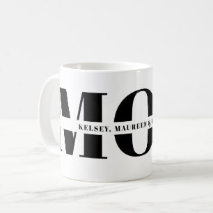Gift for Mum with Children Names  Coffee Mug
