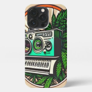 gift for music&weed lovers iPhone 13 pro case