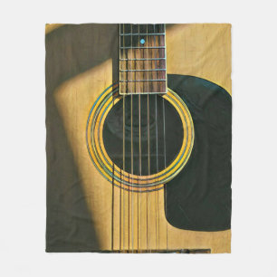 Gift for musician guitarist fleece blanket