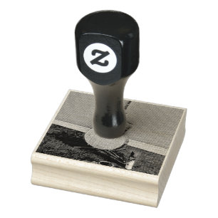 Gift for musician guitarist rubber stamp